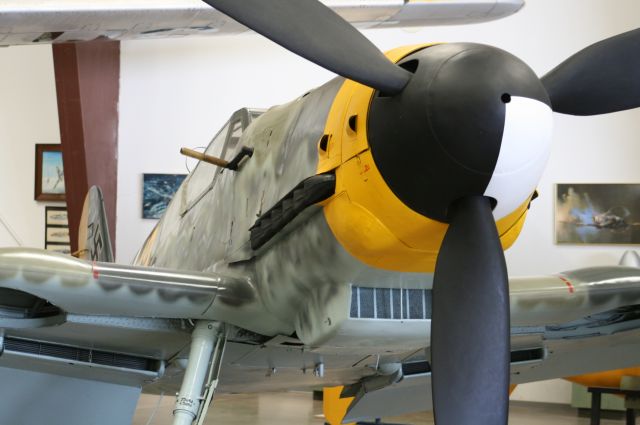 MESSERSCHMITT Bf-109 (61-1943) - Messerschmitt Bf 109 G-10/U4, "Yellow 13," Planes of Fame Museum, Valle, AZ, 25 Aug 12.