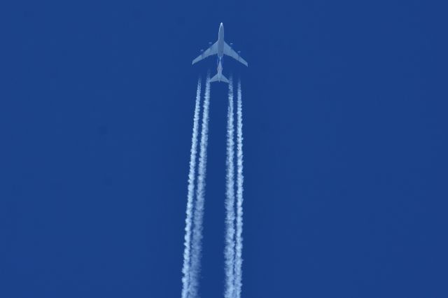 Boeing 747-400 (G-CLBA) - 40,974 ft Los Angeles To Cayenne fly over Miami