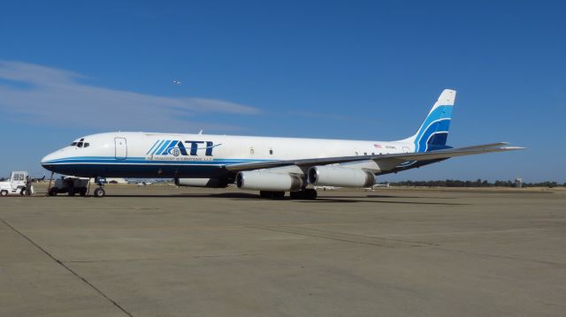 McDonnell Douglas DC-8-60 (N799AL) - ATI DC-8-62CF by the jet center preparing for departure to KLGB on a classic jet tours flight. Sadly since a seat on the flight costed $1600 I was unable to fly on this DC-8 for what looks to be one of the last times.