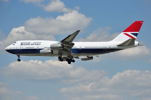 Boeing 747-400 (G-CIVB) - First visit to ORD in the new Negus scheme. 05-14-19. 28-C