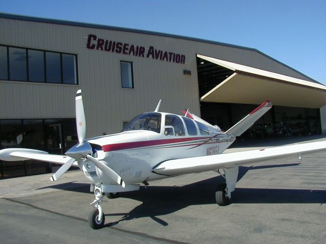 Beechcraft 35 Bonanza (N6265V) - At Cruiseair shop Ramona California 