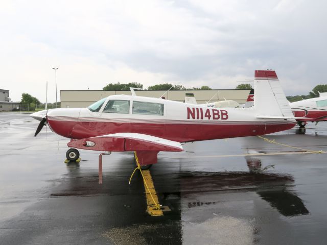 Mooney M-20 (N114BB) - Gathering for the Mooney arrival at Oshkosh. 18 August 2015.