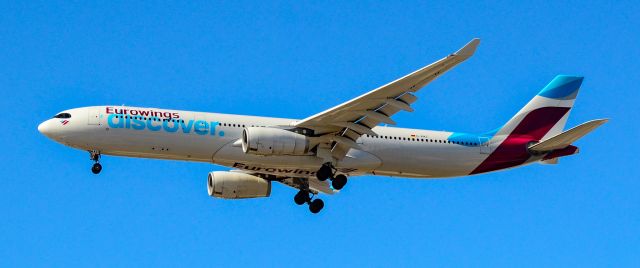 Airbus A330-300 (D-AIKC) - D-AIKC Eurowings Discover Airbus A330-343 s/n 579 - Las Vegas - Harry Reid International Airport KLASbr /USA - Nevada May 13, 2022br /Photo: Tomás Del Coro