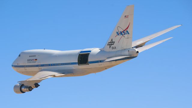 BOEING 747SP (N747NA) - NASA's SOFIA makes a final public appearance at the 2022 Aerospace Valley Airshow, hosted at Edwards AFB.