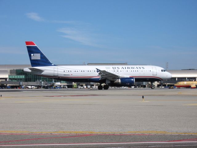 Airbus A320 (N103US) - Holding on RWY 19R