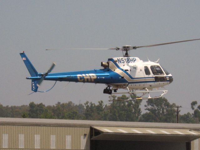 Eurocopter AS-350 AStar (N518HP) - California Highway Patrol chopper landing at Fullerton