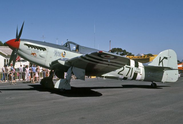 VH-HMW — - FAIREY FIREFLY AS6 - REG VH-HMW / WD828 (CN F-8656) - BALLARAT AIRPORT VIC. AUSTRALIA - YBLT 17/2/1985