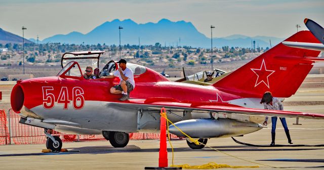 PZL-MIELEC SBLiM-2 (N15UT) - N15UT  1955 PZL-Mielec SBLim-2 (MiG-15UTI) C/N 522546 - WESTERN SKY AVIATION WARBIRD MUSEUM INCbr /ST GEORGE , UT, USbr /br /Las Vegas - Nellis AFB (LSV / KLSV)br /Aviation Nation 2016 Air Showbr /USA - Nevada, November 12, 2016br /Photo: TDelCoro