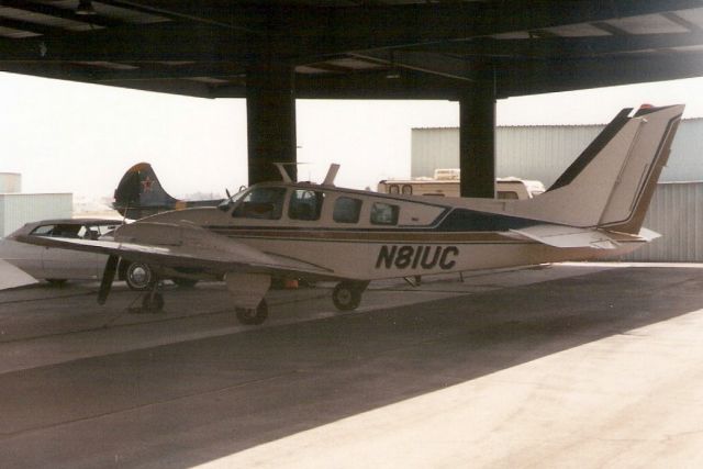 Beechcraft Baron (58) (N81UC) - Seen here in Jun-97.