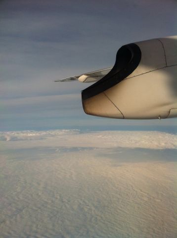 de Havilland Dash 8-100 — - In flight PWM-EWR.