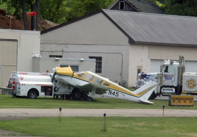 Piper Cherokee (N45) - No one was injured - thats the only good part. (Full tail number has been photoshopped out.)