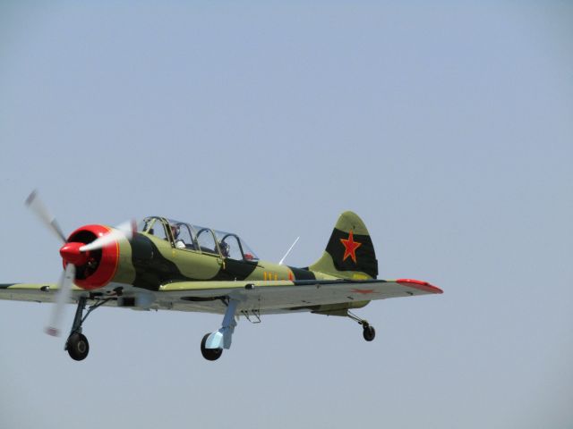N916BM — - 2002 Yakovlev Yak-52 taking off for aerobatic display, Fullerton Airport Day, 5.13.2017