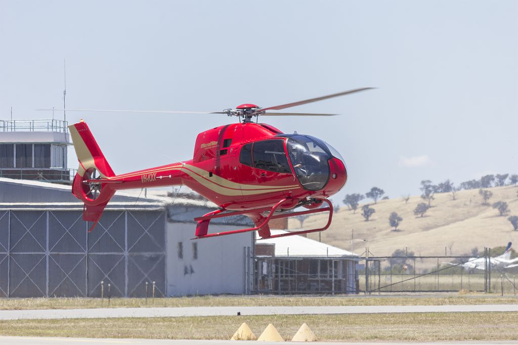 Eurocopter EC-120 Colibri (VH-KXX) - Microflite Helicopter Services (VH-KXX) Eurocopter EC-120B Colibri taxiing at Wagga Wagga Airport.