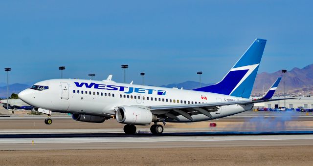 Boeing 737-700 (C-GWBJ) - C-GWBJ Westjet 2003 Boeing 737-7CT  c/n  32754 - McCarran International Airport (LAS / KLAS)br /USA - Nevada December 5, 2015br /Photo: Tomás Del Coro