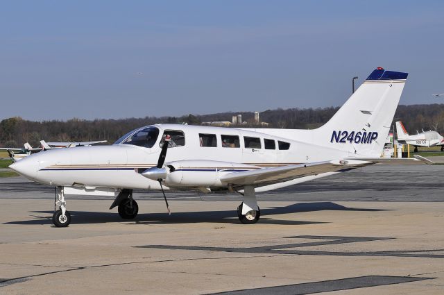 Cessna 402 (N246MP) - Seen at KFDK on 11/7/2009.      a href=http://discussions.flightaware.com/profile.php?mode=viewprofile&u=269247  [ concord977 profile ]/a