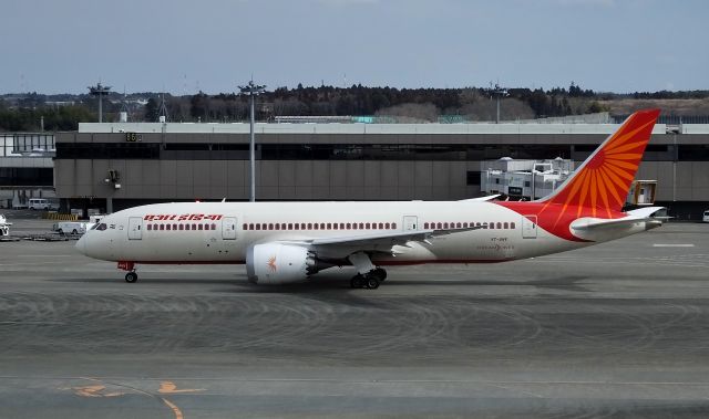 Boeing 787-8 (VT-ANV) - Departuer at NRT AI307 to Delhi.(2016/02/22)