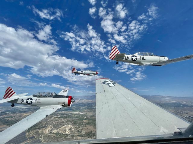 N99NS — - Condor Squadron is a group of aviation enthusiasts dedicated to preserving the memory of those who have served our country over the years. One of our main activities is memorial flights in restored North American Aviation AT-6/SNJ trainers originally flown during World War II.