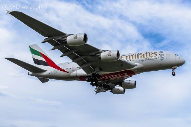 Airbus A380-800 (A6-EFF) - Emirates A380-800 on final into 16R at Sydney Airport 