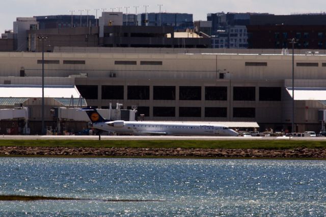 Canadair Regional Jet CRJ-900 (D-ACKL) - A very rare visitor to Boston Logan Airport - this Lufthansa CRJ-900LR arrived from Goose Bay on May 11th and expected to depart the following day. Plane was probably sold to another airline, possibly Sky West.