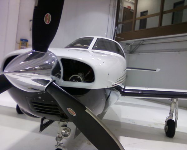 Piper Malibu Mirage (N6079D) - In University of North Dakotas center hanger.