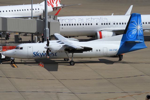 FAIRCHILD HILLER FH-227 (VH-FNF) - Still to be painted into the Virgin Australia Regional livery