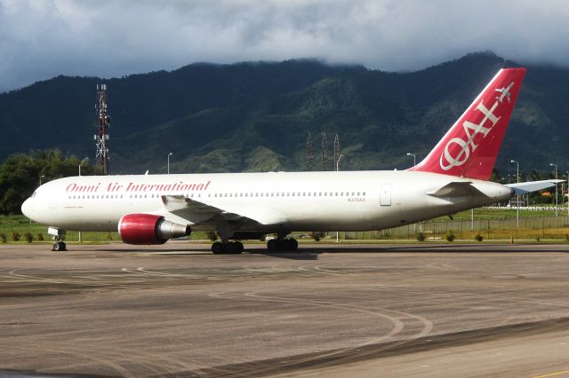 BOEING 767-300 (N378AX) - An Omni Air International Boeing 767. Taken from our American Airlines Boeing 767-323ER, flight 1668, on December 10, 2012.