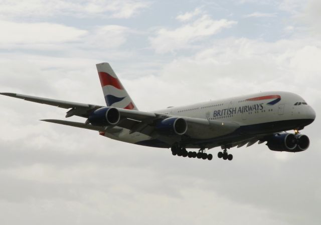 Airbus A380-800 (G-XLEF) - Arriving from London,Heathrow(LHR/EGLL)