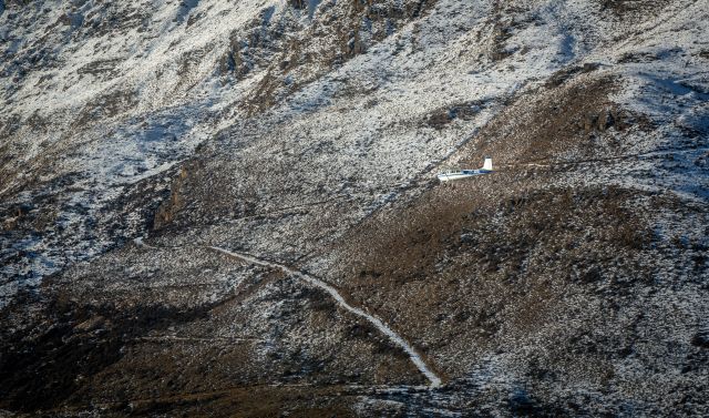 Cessna Skywagon 180 (ZK-MDL) - Near Lake Hawea, MDL seen from a PA18.