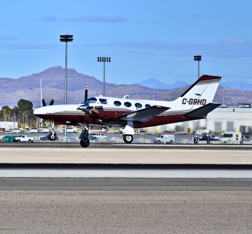 Cessna Conquest 1 (C-GRHD) - C-GRHD 1983 Cessna Conquest I 425 C/N 425-0167  - Las Vegas - McCarran International (LAS / KLAS) USA - Nevada, February 02, 2012 Photo: Tomás Del Coro