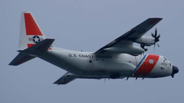 Lockheed EC-130J Hercules (N2014) - Coast Guard C2014 doing a low pass over Kodiak Muni.br /Reg: 2014br /MSN: 382-5899br /Type: Lockheed Martin C-130J Hercules--C30J--LOHbr /Photo date: 8-23-24br /Upload date: 10-5-24