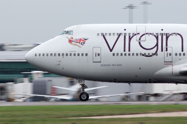 Boeing 747-400 (G-VAST) - VIR77 off to the sunshine of Bridgetown, Barbados.