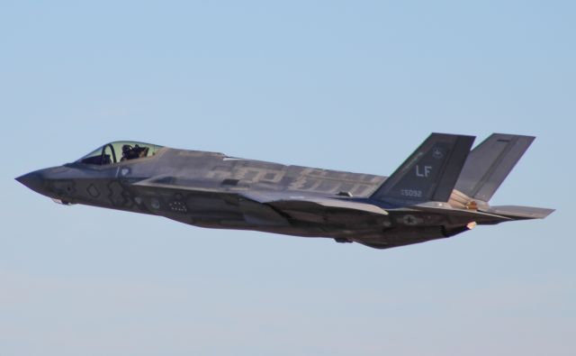 Lockheed F-35C (N5092) - I was lucky enough to catch a pair of USAF F-35 Lightning II departing Donaldson Center.  These jets are from Luke AFB and performed the flyover at the Clemson Football game.  11/23/24.
