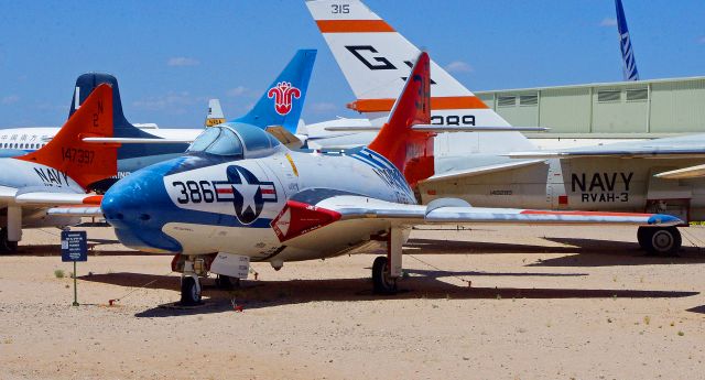 — — - Grumman F9F-8 Cougar Pima Air Museum Tucson Arizona