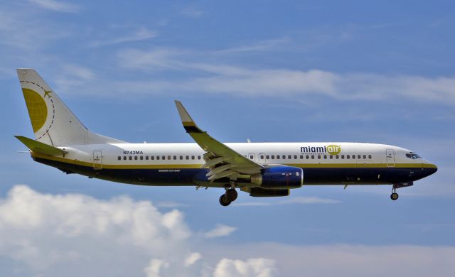 Boeing 737-800 (D4-CBY) - N742MA operated by Miami Air until 2012, currently leased by ILFC to TACV Cabo Verde Airlines.
