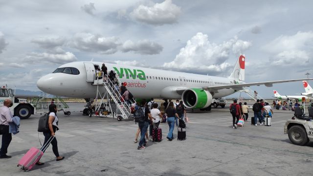 XA-VBZ — - Boarding onto VivaAerobus 321neo in Monterrey, Mexico.