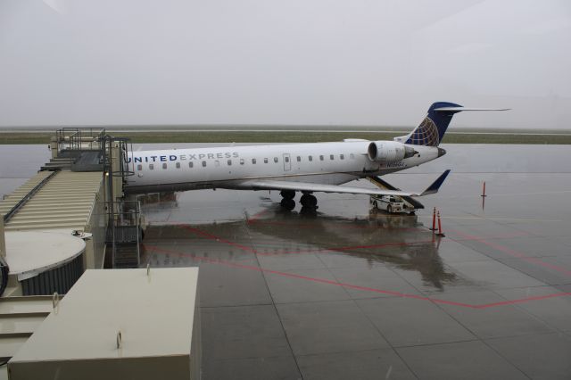 Canadair Regional Jet CRJ-700 (N156GJ) - From the observation deck at KCPR