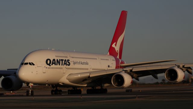 Airbus A380-800 (VH-OQI) - Turning onto Echo