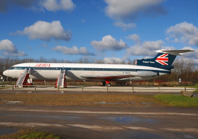 G-AWZK — - Immaculately preserved HS 121 Trident 3 displays the long unused BEA livery