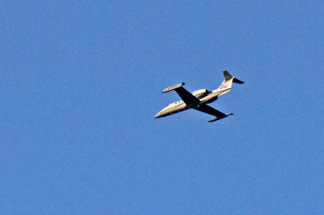 Learjet 35 (N711EC) - Photographed over Northern New Jersey on the evening of 26-May-2016