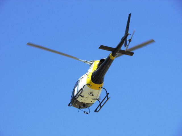 Eurocopter AS-350 AStar (N623PD) - Lifting off from Brackett Field