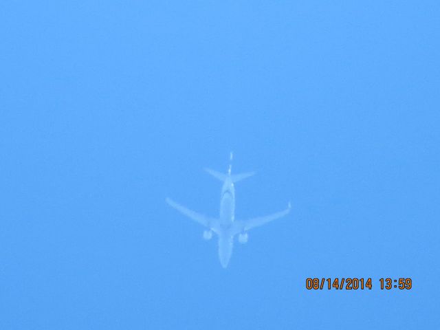 Boeing 737-800 (N553AS) - Alaska Airlines flight 38 from Seattle to Fort Lauderdale over Baxter Springs Ks (78KS) at 35k feet.