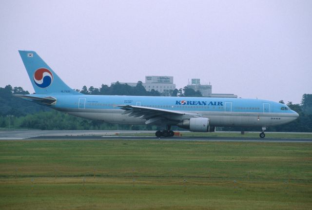 Airbus A300F4-600 (HL7535) - Departure at Narita Intl Airport Rwy16R on 2001/07/29