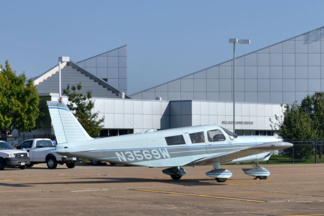 Piper Saratoga (N3569W) - In front of the Dallas Executive Airport terminal