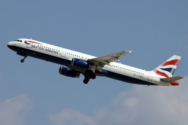 Airbus A321 (G-MEDG) - 06/09/2019:  Morning flight to London took-off from runway 26.