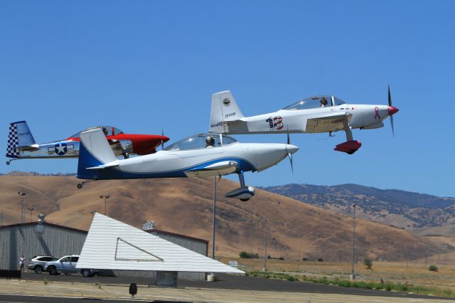 Vans RV-8 (N390WT) - Outstanding formation takeoff!