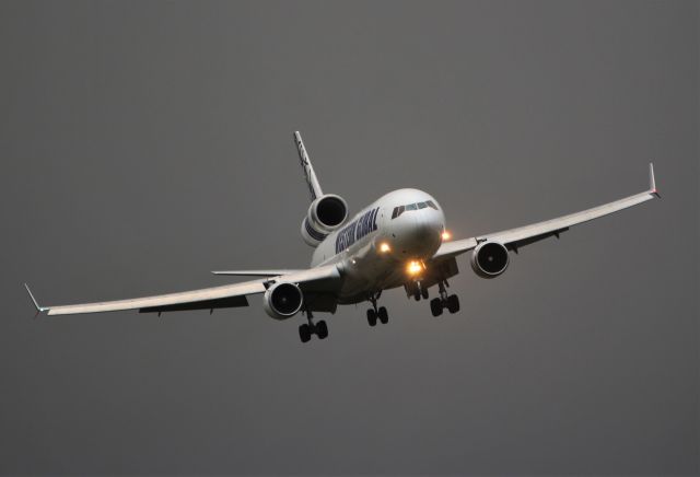 Boeing MD-11 (N546JN) - western global md-11f n546jn landing at shannon in stormy conditions 10/2/20.