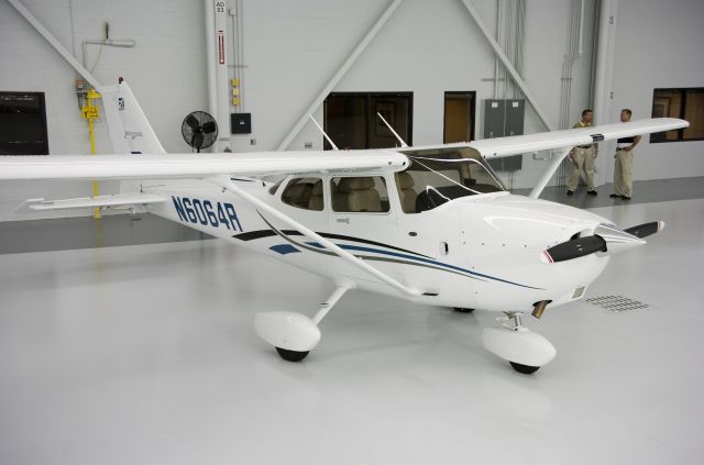 Cessna Skyhawk (N6064R) - On delivery when new from the Cessna Factory hangar in Independence, KS