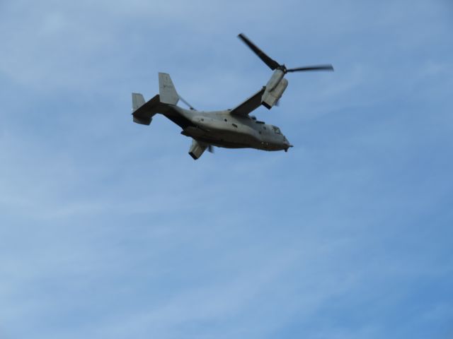 — — - Watched this plane fly over my house. The rotors were in transition.