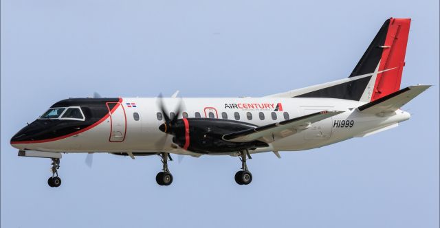 Saab 340 (HI999) - Air Century HI999 Saab340 improving the experience seen inbound from Santo Domingo and landing at TNCM St Maartenbr /25/07/2018br /16:05:00 