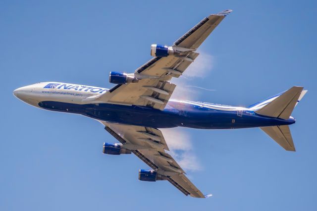 Boeing 747-200 (N919CA) - Photo taken on April 24th, 2025 as the plane departed from SKRG airport.